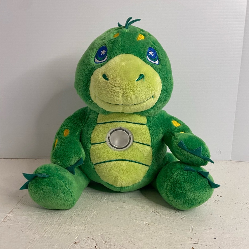 Flashlight Friends Green Dinosaur Stuffed Plush Animal Flashlight